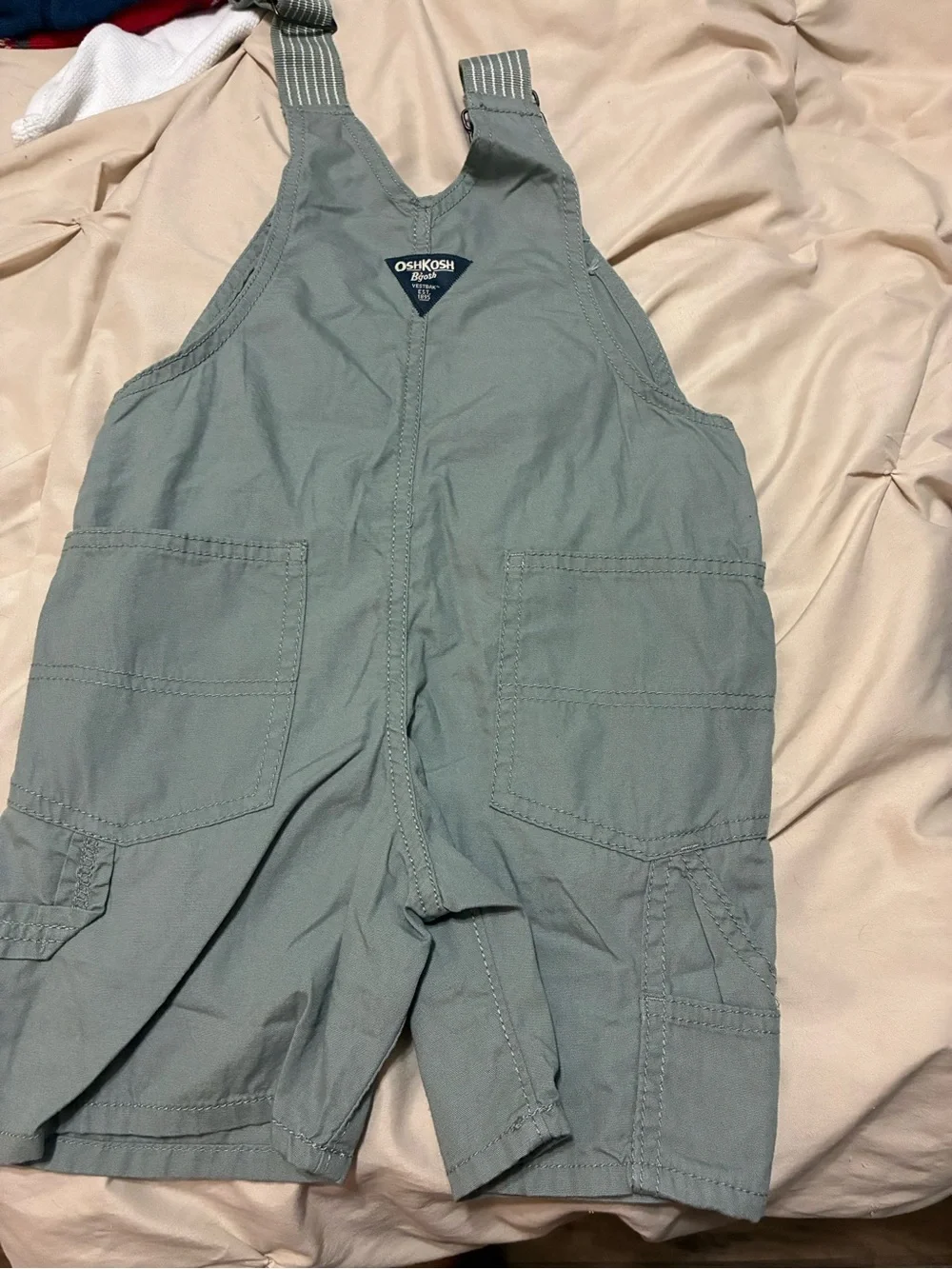 OshKosh B'gosh Light Green Short bibs